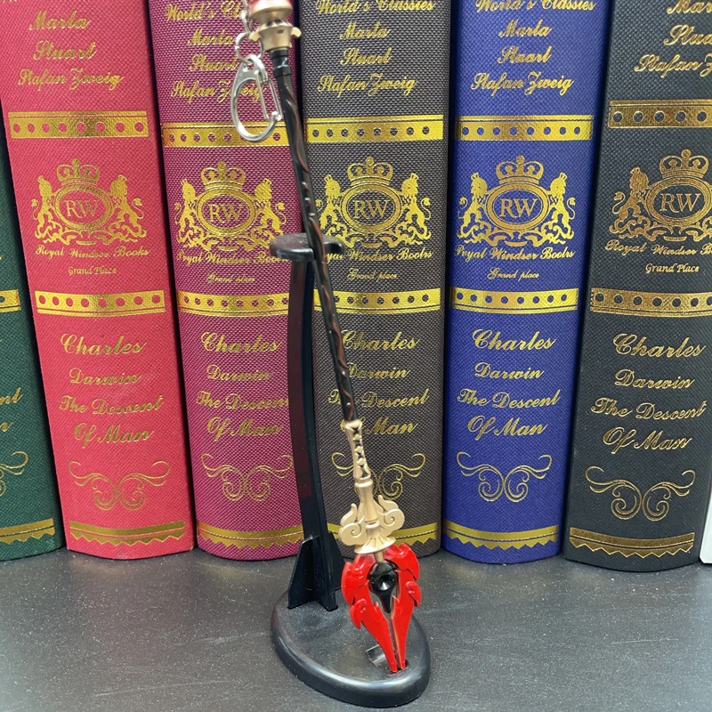 [Genshin Impact] Game Peripheral Toy, Miniature [Staff of Homa] Weapon Model, Zinc Alloy Metal, 22CM (8.66inch), Not Sharp