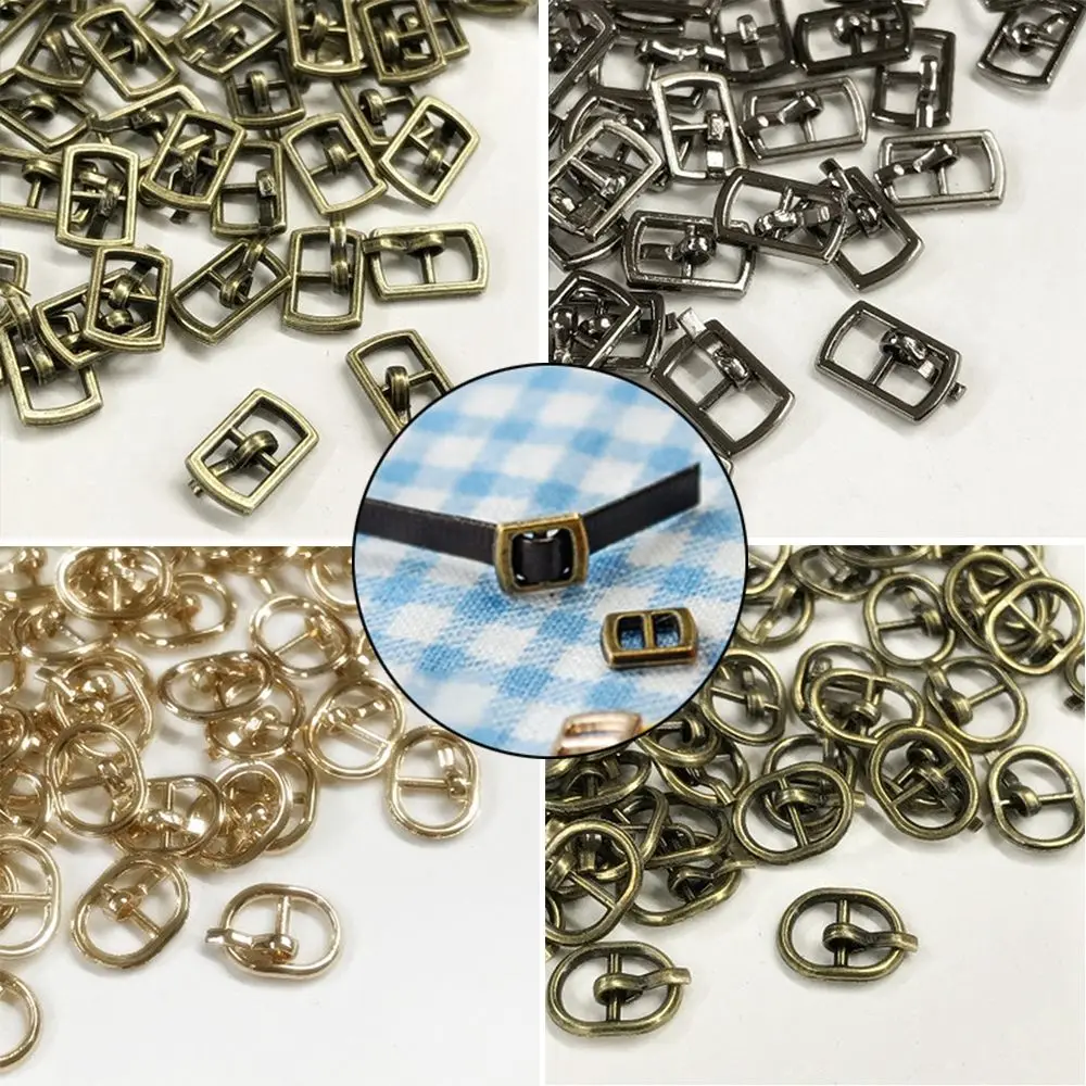 3/6 قطعة أحدث 4 ألوان صغيرة جدا لتقوم بها بنفسك دمى أبازيم أكياس دمية اكسسوارات ثلاثي الإنزلاق مشبك حزام أزرار