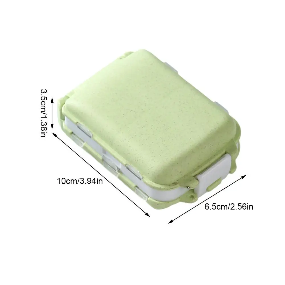 Portable Travel Pill Organizer Folding Two-Layer Moisture Proof Pocket Medicine Boxes Purse Daily Vitamin Holder Container Case