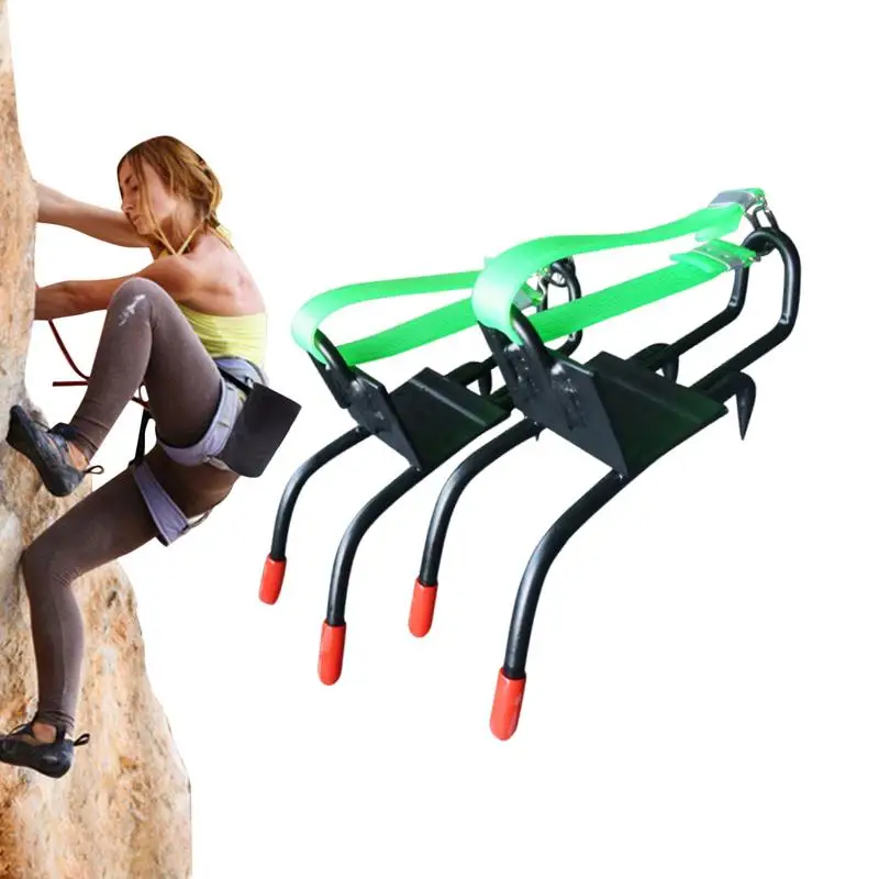 Tree Climbing Tool Claw Climbing Steps Tool Kit Climbing Spikes Tool Wear-Resistant Climbing Gear Strong Load-Bearing Adjustable