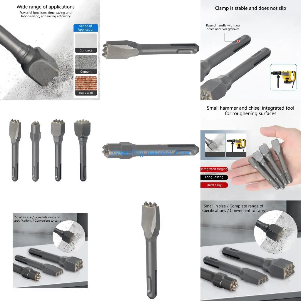 

Y5GD Lightweight Mini Hammers Drill Bit Featuring 3 4 6 9 Teeth Option in Metal Construction for Cement Surfaces