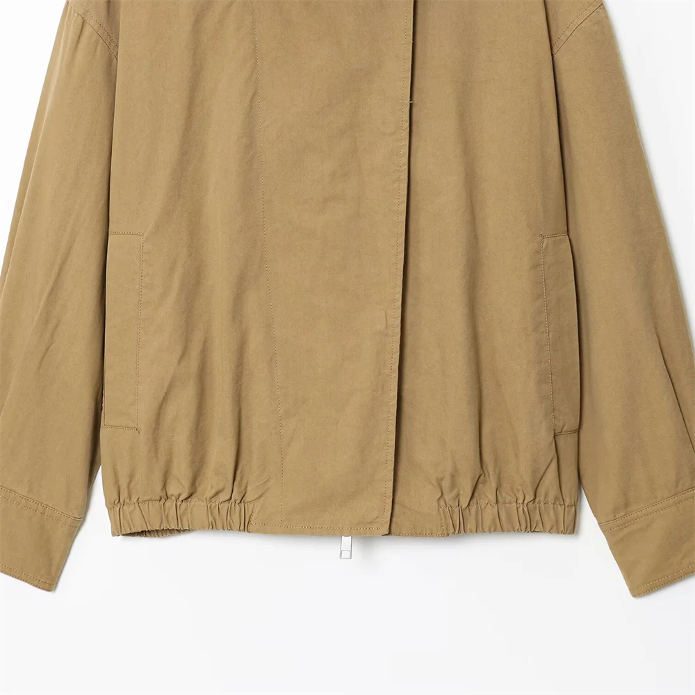 سترة نسائية جديدة للخريف والشتاء بتصميم غير رسمي وأكمام طويلة من الفرو الاصطناعي #5