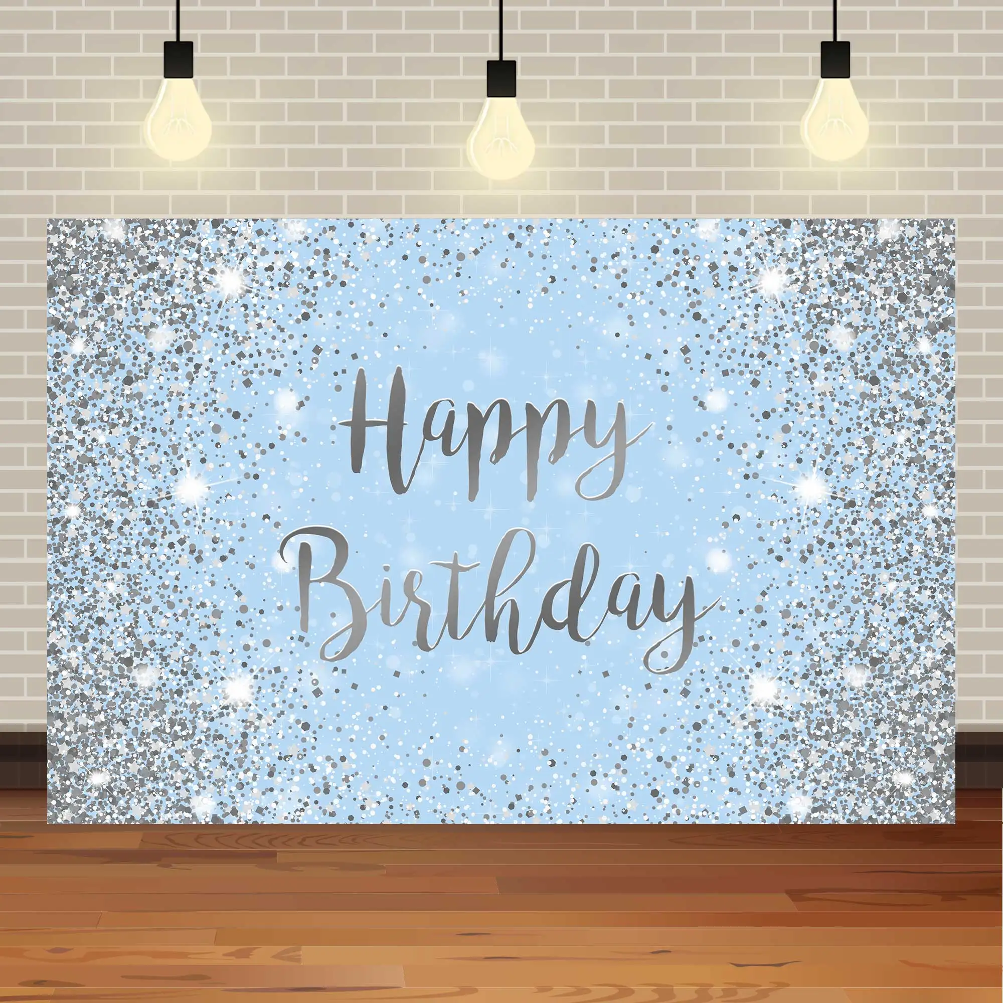 NeoBack-خلفية لامعة ذهبية وفضية ، ديكور حفلة عيد ميلاد سعيد ، خلفية تصوير ، صور ضوئية ، لافتة طاولة كيك ، ملونة