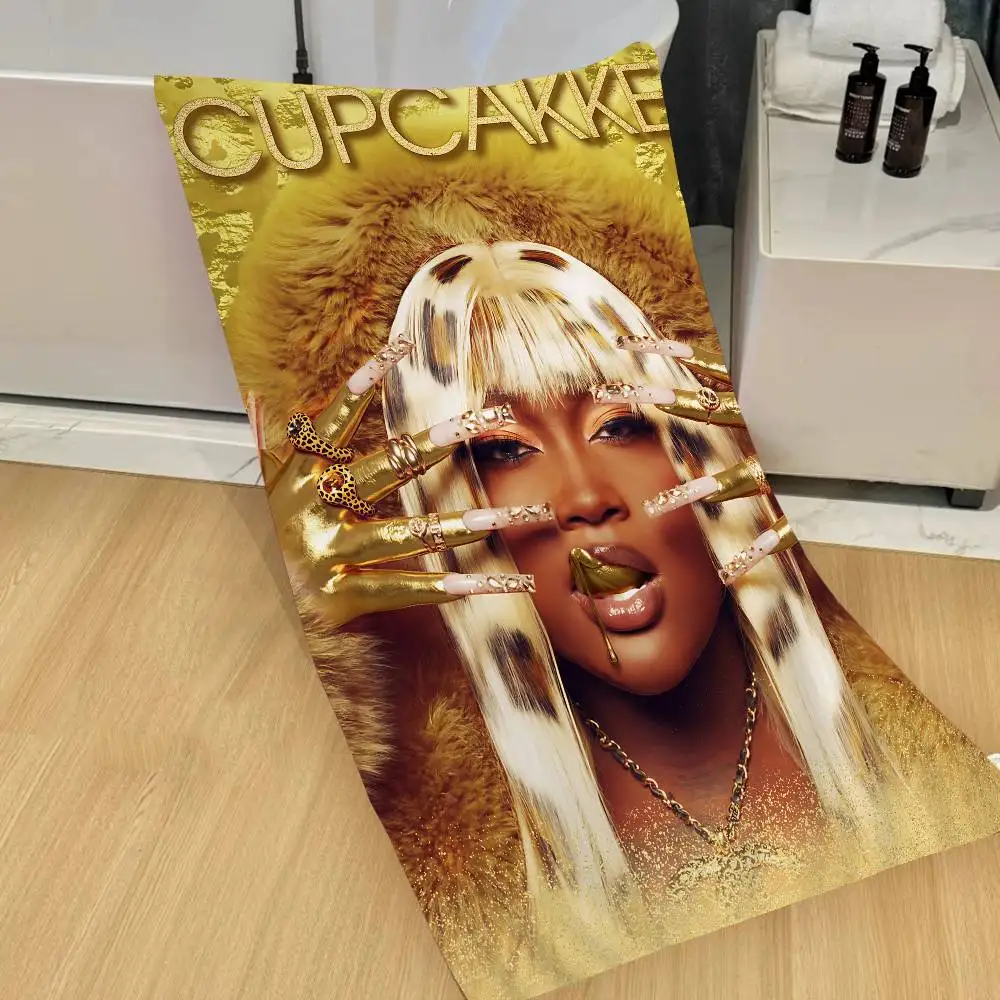 Rapper C-cupcakke Dauntless Bath Towel Microfiber Soft Water Absorbing Breathable For Girl Kids Decorative Cartoon Beach Towel