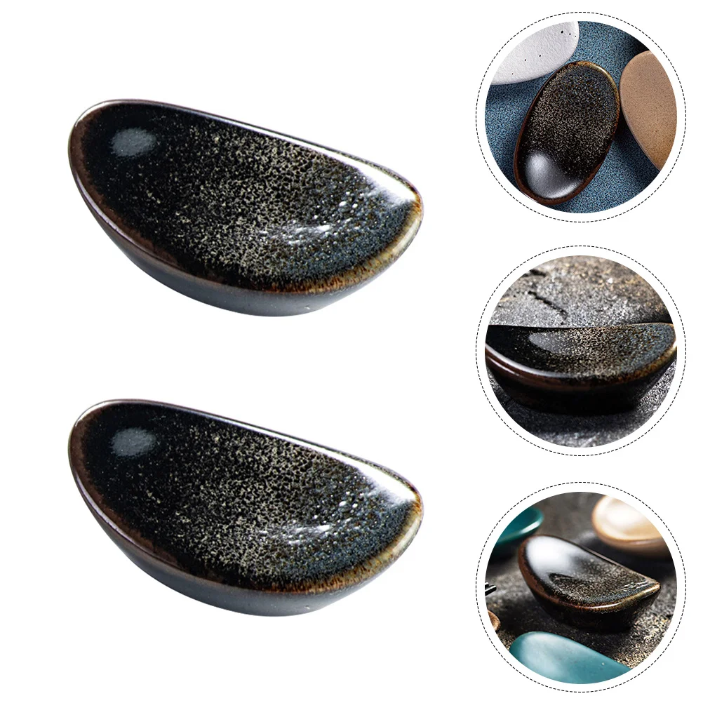 

2 шт., креативная керамическая подставка для хранения палочек для еды, легко чистится, принадлежности для домашнего ужина, стеллажи для палочек для еды, держатель для вилок, держатель для столовых приборов