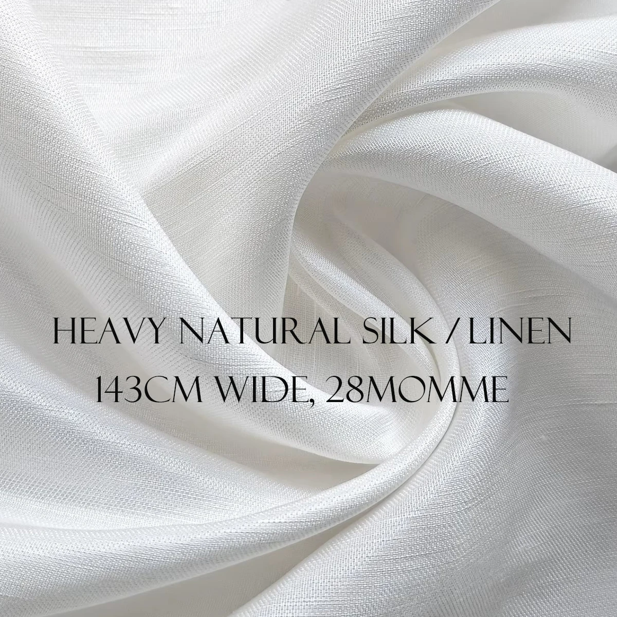 Few Spots Promotion 28 Momme Heavy Ivory White Heavy Silk Flax Material Shaped Mulberry Silk Linen Fabric Wedding