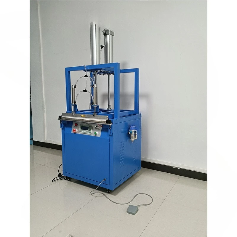 Pillow quilt shrinking volume flattening machine downward pressure sponge pillow compressor