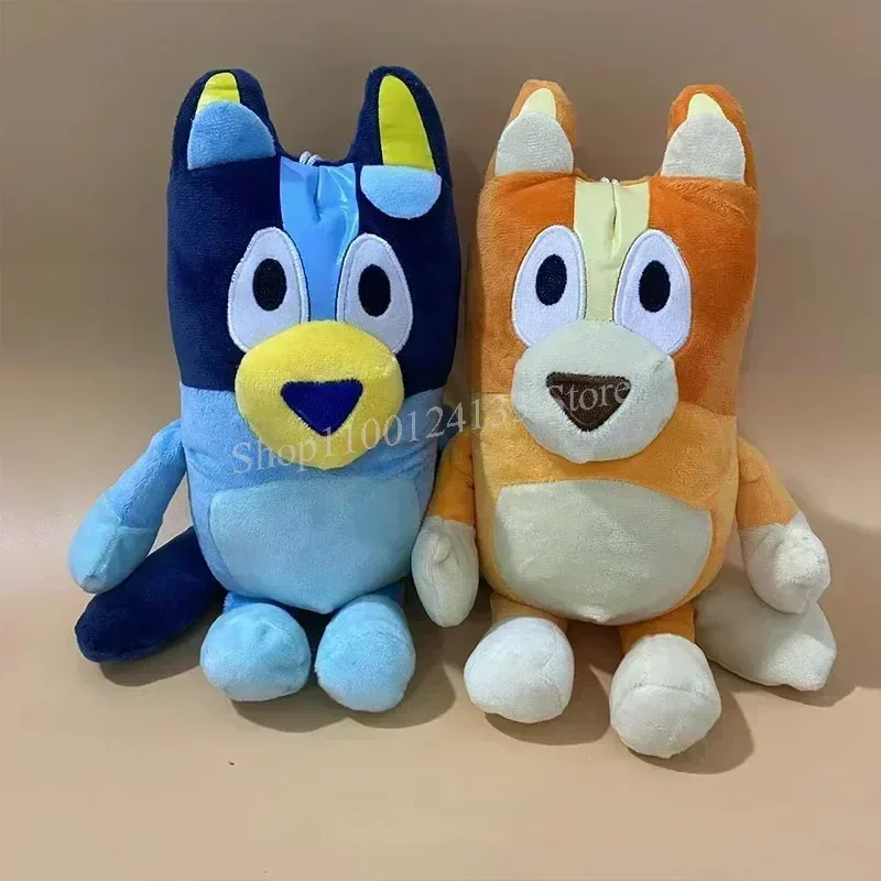 Bluey Bingo Chilli Family Plush Pillow Toys Anime Cartoon Characters Pet Ornaments Cute Plush Children's Toy Doll Christmas Gift