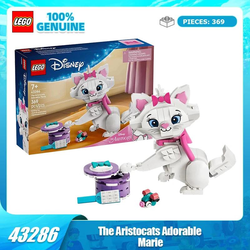 

LEGO строительные блоки Disney 43286, кошачьи приключения, милая детская игрушка с изображением кота Мэри, подарок на день рождения