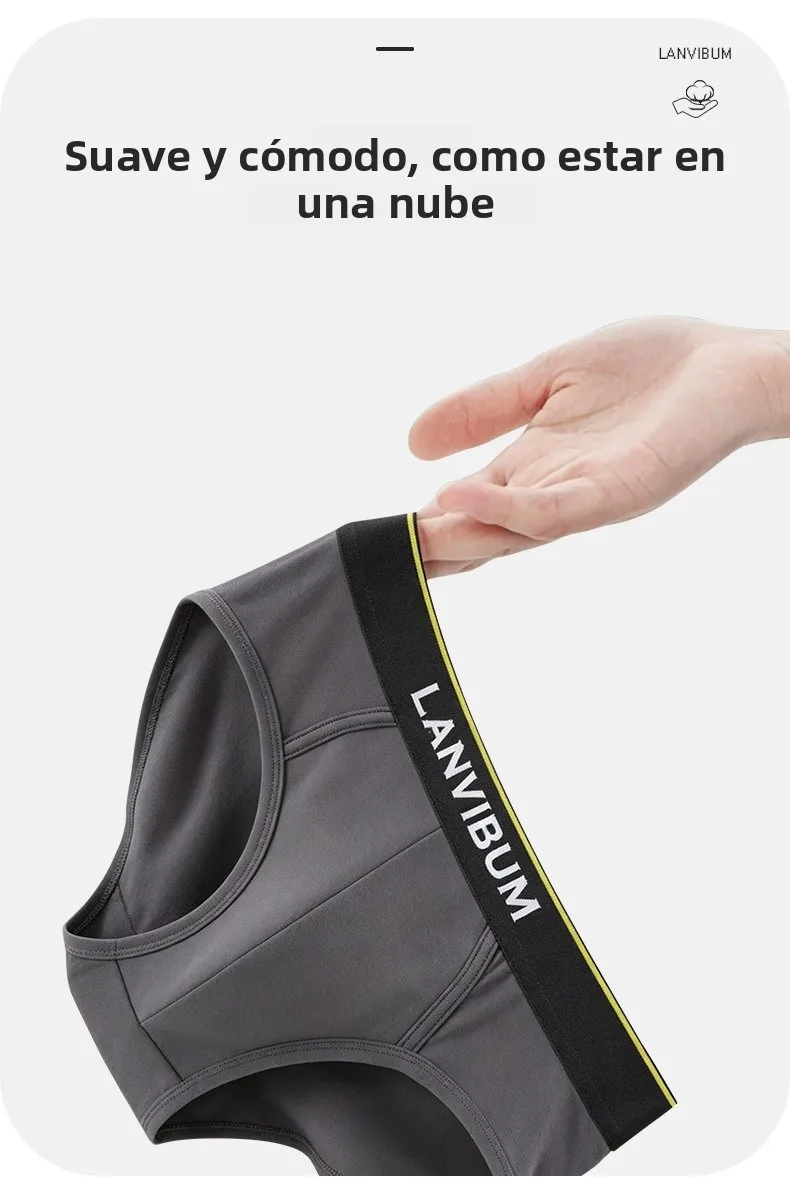 Calzoncillos Triangulares de Cintura Baja, Ropa Interior Deportiva Cómoda y Transpirable para Hombre, Nuevo Modelo Moderno, D...