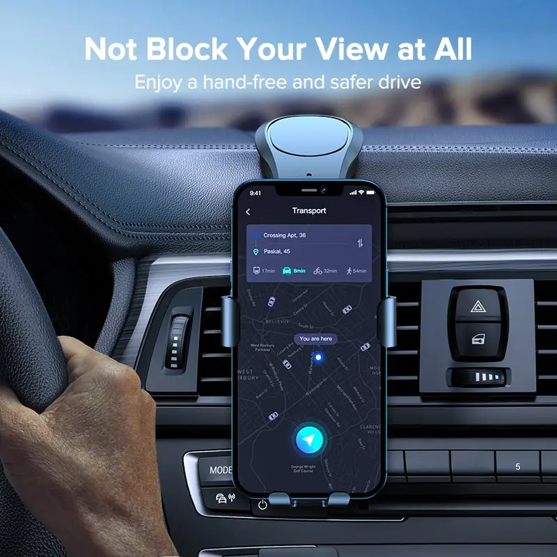 QOOVI Car Phone Holder Smartphone Mount Gravity No Magnetic Support For iPhone 13 12 11 X Xiaomi Samsung Huawei