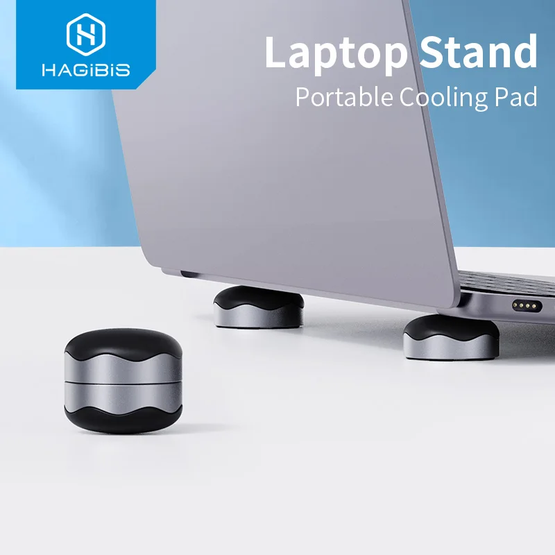 Hagibis podstawka do laptopa magnetyczna przenośna podkładka chłodząca do laptopa MacBook fajna kula rozpraszanie ciepła podkładka antypoślizgowa podstawka chłodnicy