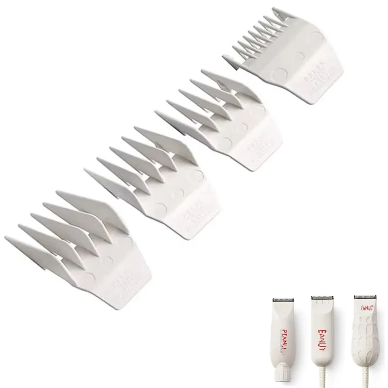 4 Pack Peanut trimmer Guides Set Comb Fit For Wahl Professional peanut trimmers 8685, 8655, 8035, 8685-1401 8663