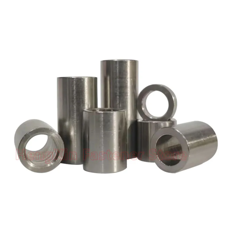ID 3.1/4.1/5.1mm 304 Stainless Steel Bushing Washer Gasket Unthreaded Round Hollow Standoff Spacer Sleeve OD 4-12 Length 2-50mm