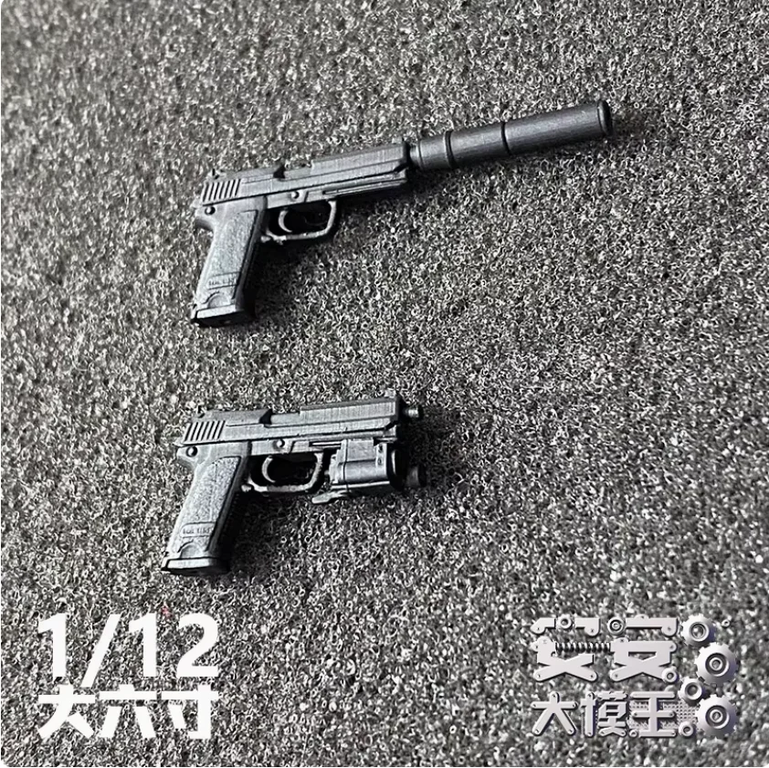 

1/12 Scale Soldier HKUSP Weapon Tactical Version Belt Leggings Gun Holster Resin Model Toy For 6'' Action Figure Body In Stock
