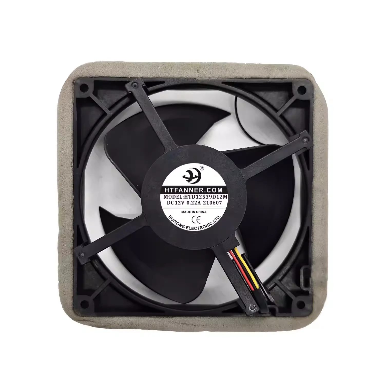 New For HTD12539D12M DC12V 0.22A suitable for refrigerator fan, 3-wire refrigerator fan