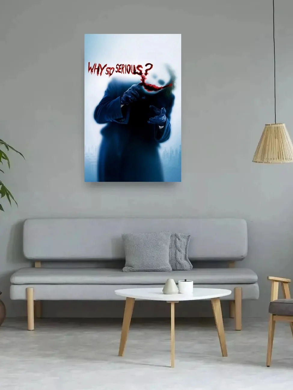 why so serious ? Movie, Print Art Canvas Poster,Living Room Decor, Home Wall Picture