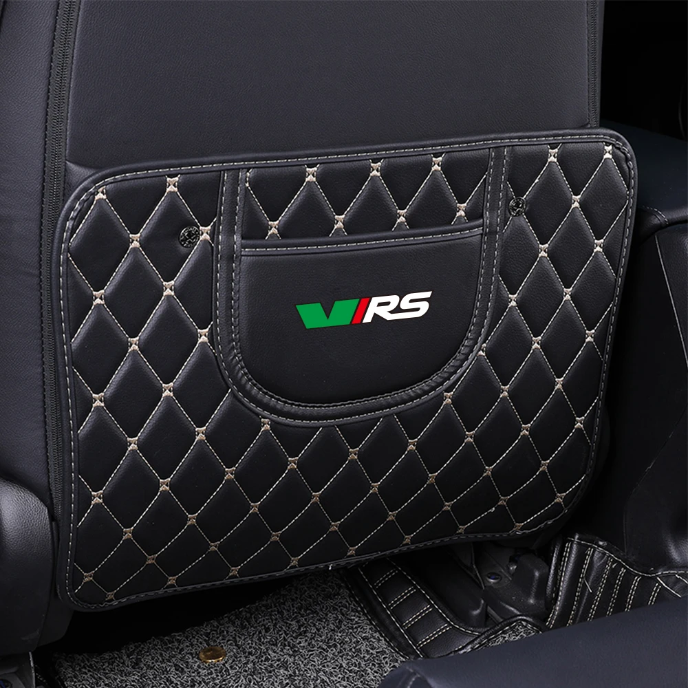 Car Seat Backrest Anti-kick Pad Protector Cover For Skoda Octavia 3 2 A5 A7 MK3 MK2 Kodiaq Superb Febia Rapid Auto Accessories