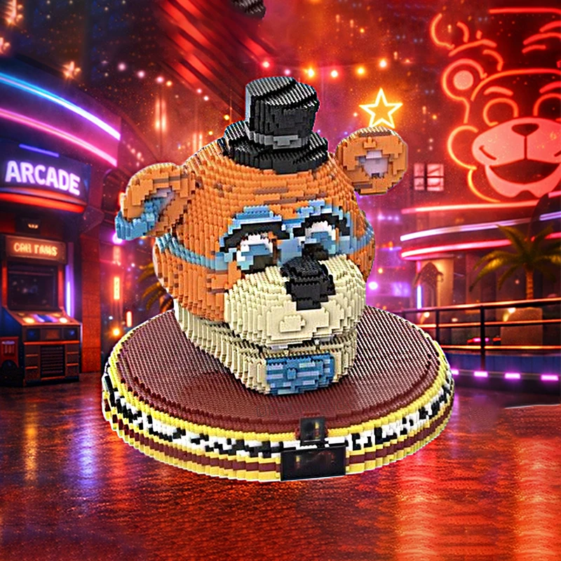 Exquisite New MOC Building Blocks Movie Scene Model Freddie Faz Bear Technology Modular Children's Toy DIY Assembly Set