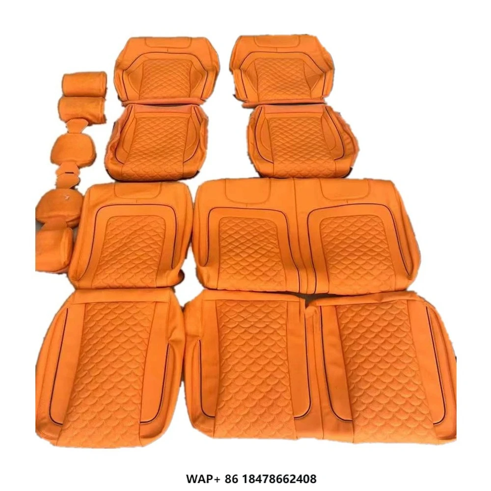 Factory Wholesale Luxury Car Seat Cover Using Genuine / Cowhide /Microfiber Leather Customize Pattern for G Class W463 W464