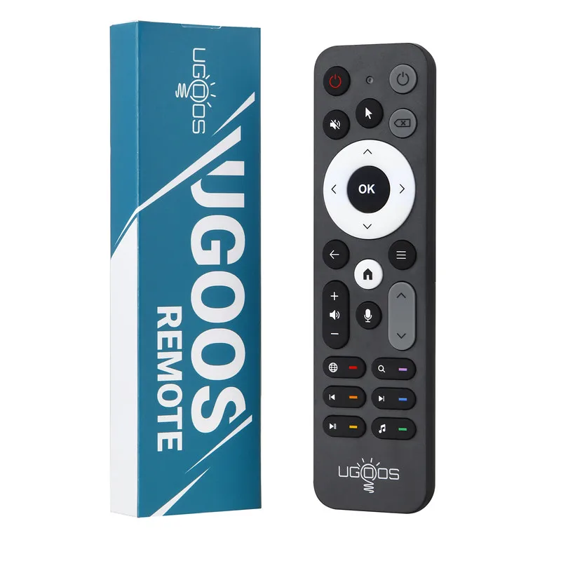 UGOOS UR02 BT Voice Remote Control Replacement for Ugoos Sk1 TOX1 TOX3 TOX4 AM7 AM8 PRO AM6B PLUS X4 X4Q Cube Pro Extra TV Box
