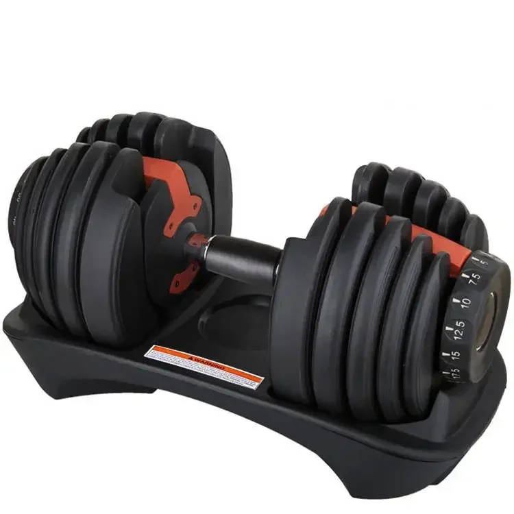 New stainless steel adjustable dumbbells durable standard adjustable 24KG dumbbell adjustable   kettlebell  barbell