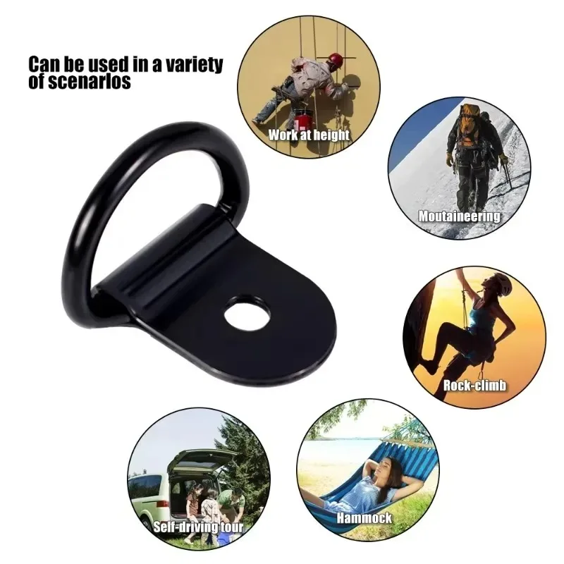 10/20Pcs Stainless Steel D Shape Pull Hook Tie Down Anchor Ring for Truck Trailer RV Boat Cargo Accessories image 4