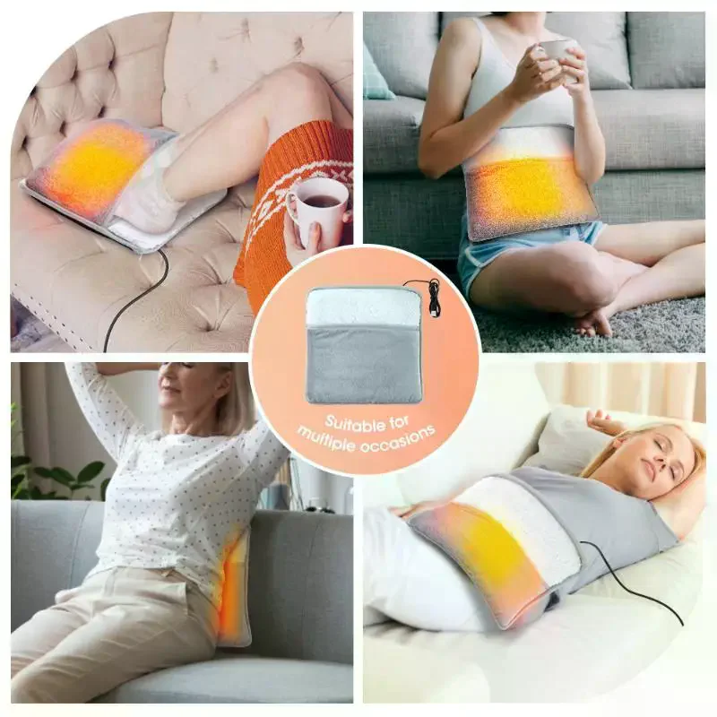 Winter Electric Foot Heating Pad USB Charging Soft Plush Washable Foot Warmer Heater Improve Sleeping Household Foot Warming Mat
