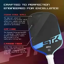 STK Same‑Style Carbon Fiber Pickleball Paddle | 5th‑Gen EPP Core | Hot‑Press Integral Forming | Professional Competition Model