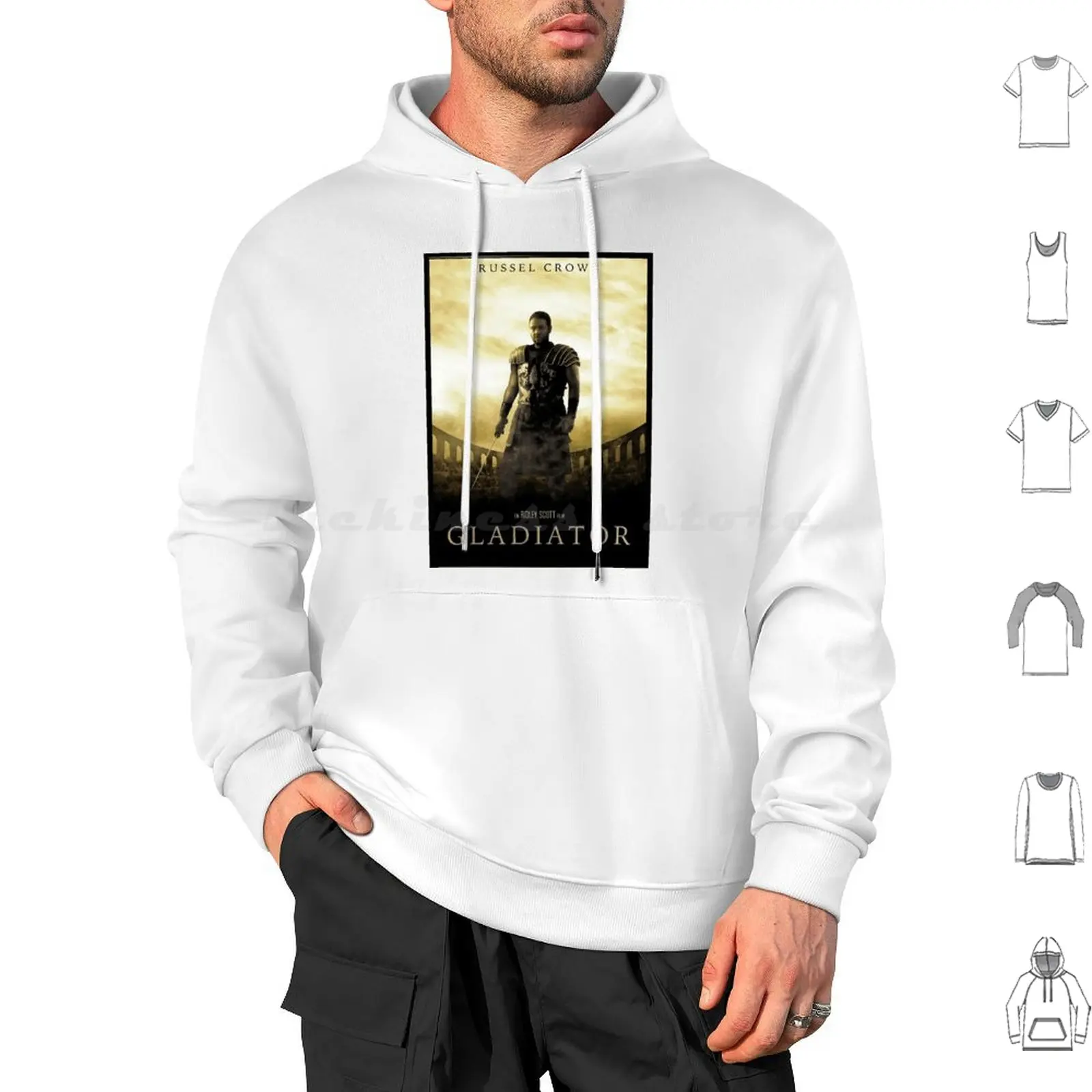 Gladiator Movie Hoodie cotton Long Sleeve Russel Crowe Cinema Film Hottime Happy Family Funny Love