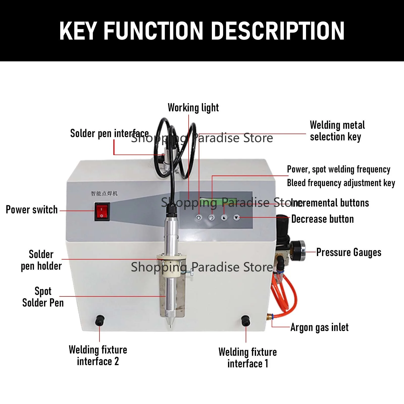 150A Intelligent Spot Welder Permanent Magnifying Glass Jewelry Welding Tool Equipment Factory Popular for Precision Welding