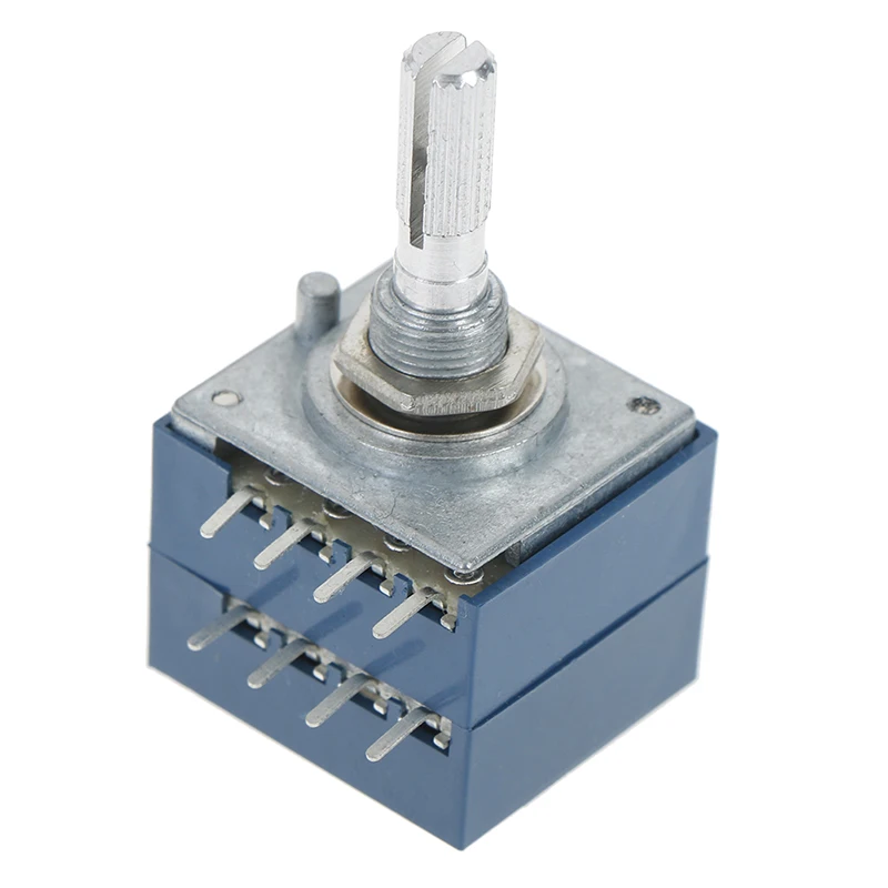 50K ALPS RH2702 VOLUME Potentiometer Dual 50KAX2 Slotted Japan Rotary Switch 8Ppin