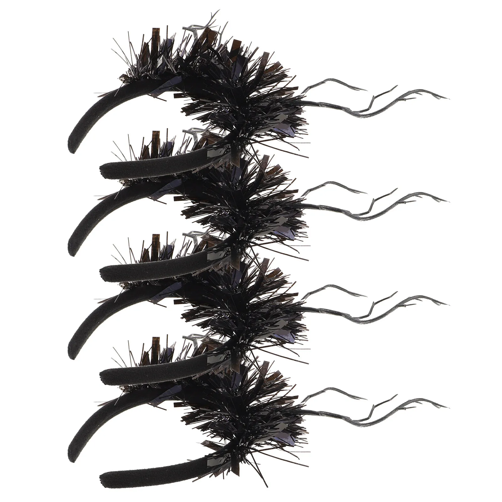 

4 шт. готических повязок на голову в виде сухих веток деревьев для Хэллоуина, Дня мертвых, косплея, легкий аксессуар для волос