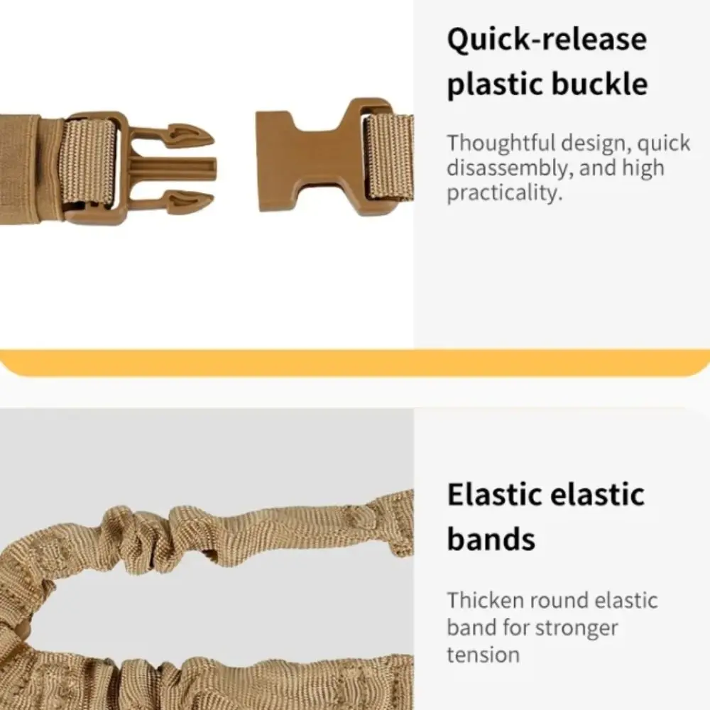 

American Style Single-Point Sling Strap Adjustable Quick-Release Safety Rope Belt with Shoulder Pad Nylon Outdoor Game Task Rope