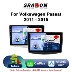 For VW Passat B6 B7 CC 2010-2015 Car Radio Android Automotive Multimedia Player Navigation GPS Carplay Touch Screen Auto Stereo
