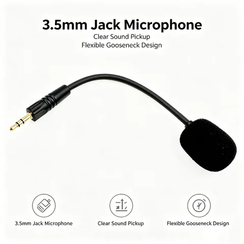 Detachable Microphone Compatible with The Havit H2002d Portable Enhanced Noise Canceling Audio Transmission Device