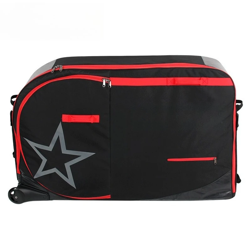 

Bicycle loading bag, public road car, iron three car storage box with roller loading bag, mountain bike transport bag