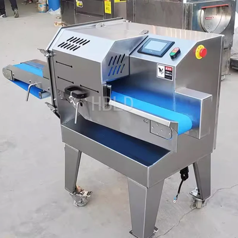 

2026 Полностью автоматический промышленный резак для мяса, коммерческая машина для измельчения свежей рыбы и мяса, инструмент для нарезки говядины