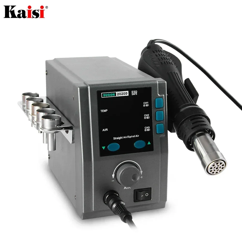 SUGON 2020D 700W Hot Air Gun Soldering Station 110/220V Lead Free Rework Station Phone PCB Chip Repair BGA SMD Soldering Station