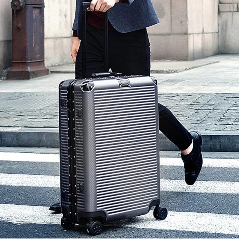 

TRAVEL TALE Spinner Aluminum Frame Hardside Travel Suitcase 22"24"26"29" Travel Bags Trolley Luggage On