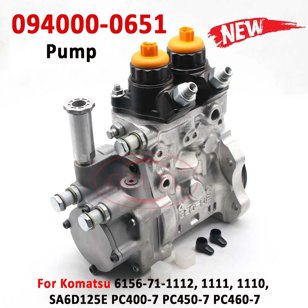 094000 0651 Diesel Engine Fuel Pump 094000-0651 For For Komatsu 6156-71-1112, 1111, 1110, SA6D125E PC400-7 PC450-7 PC460-7