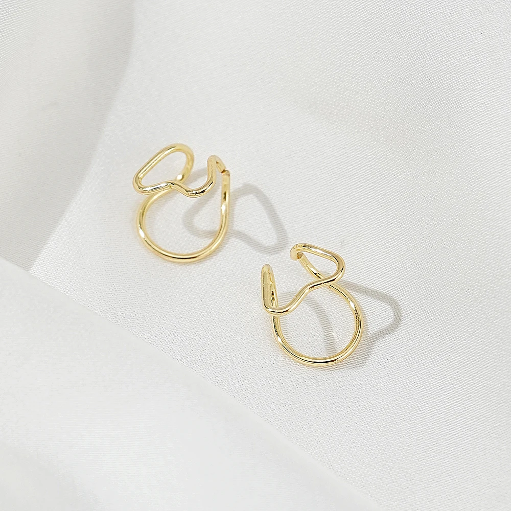 Korean Minimalist Ear Cuff Set Ear Rings For Girls Earcuff Cute Cartilage Clip on Earrings No Pierced Women Punk Jewelry