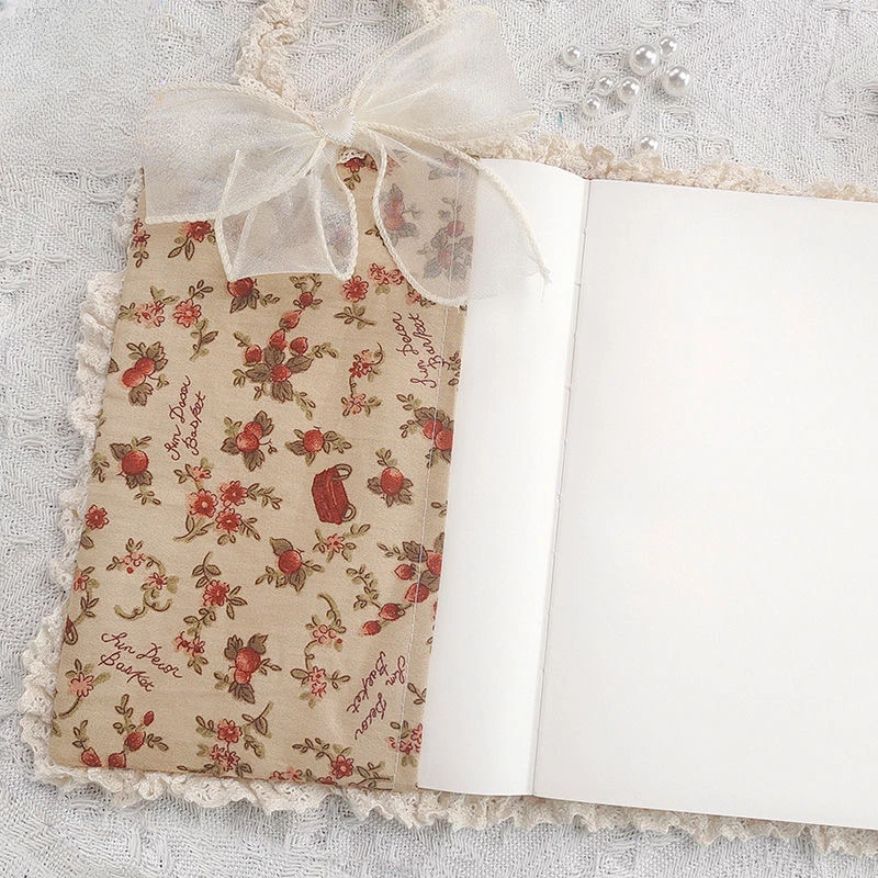 【Retro floret】Original Handmade A5A6 Notebook Covers Protector Book Sleeve Crafted Fabric Products Diary Cover，in Stock