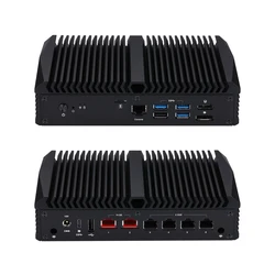 Qotom Q10900H6 Mini PC N100 N305 N150 N355,2x Marvell AQC113 10 Gigabit LAN,4x Intel I226-V 2.5 Gigabit LAN Mini Computer