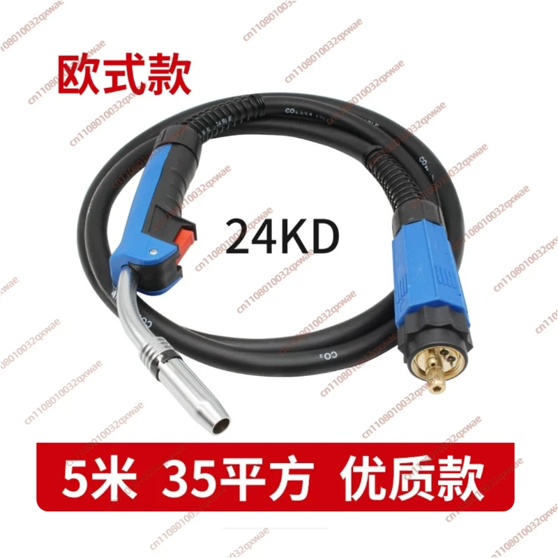 MB24 MIG Welding Gun with 5 Meter Long Lead Wire, Welding Torch Parts 24KD CO2