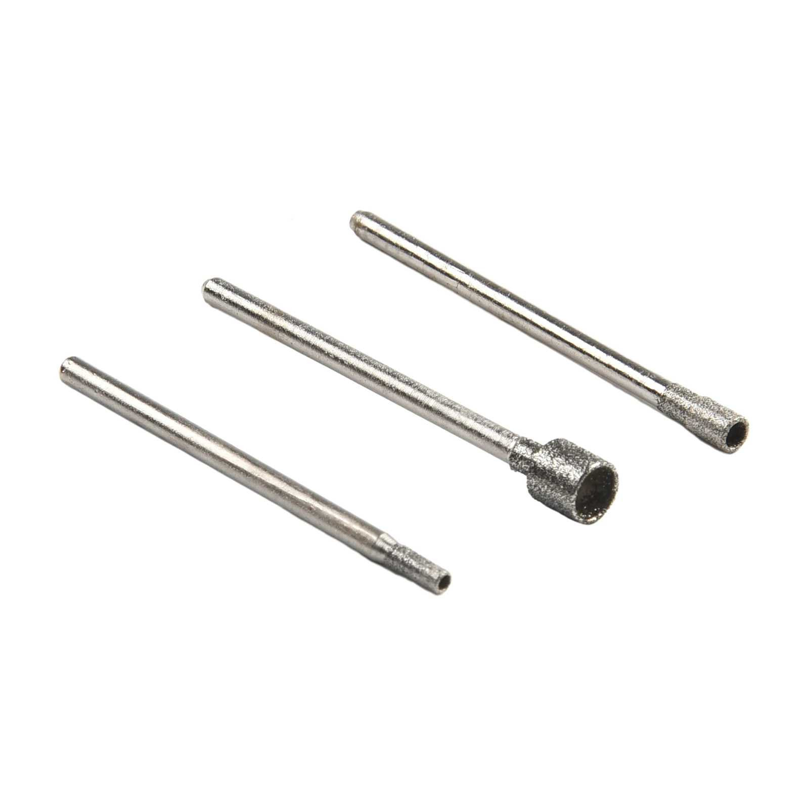 10 Uds. Brocas de diamante con cabezal de molienda, herramienta rotativa de 0,8-5mm, vástago de 2,35mm, accesorios para amoladora eléctrica de azulejos de vidrio