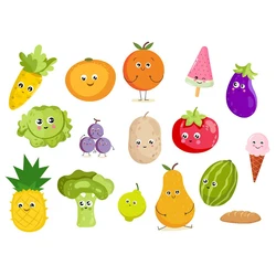 Tape Wall Sticker Party Vegetable Waterproof 11.8x11.8inch Anti-oil DIY Decor Fruit Paste Removable 1set 30x30cm