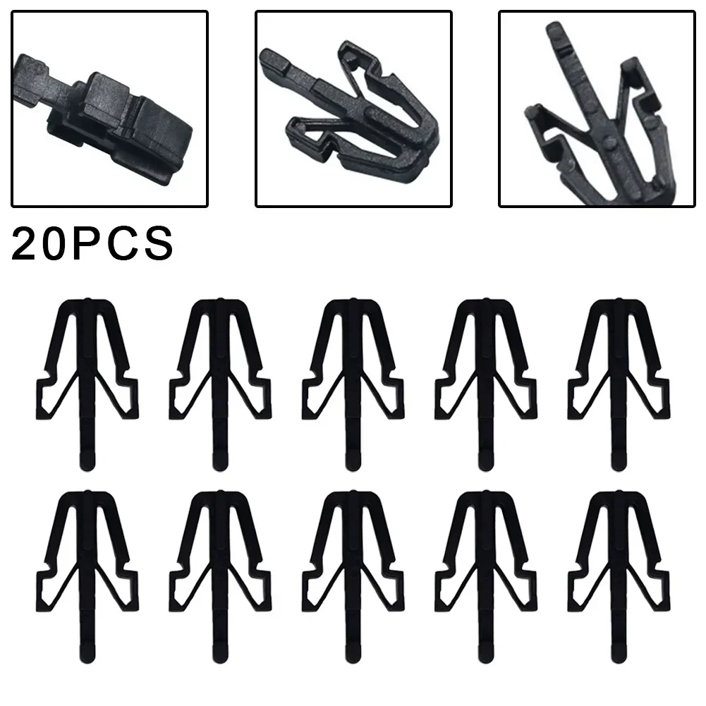 20Pcs Front Grille Clip For Isuzu Pickup KB TF D-Max For Holden Rodeo Black Automobile Fastener Clips