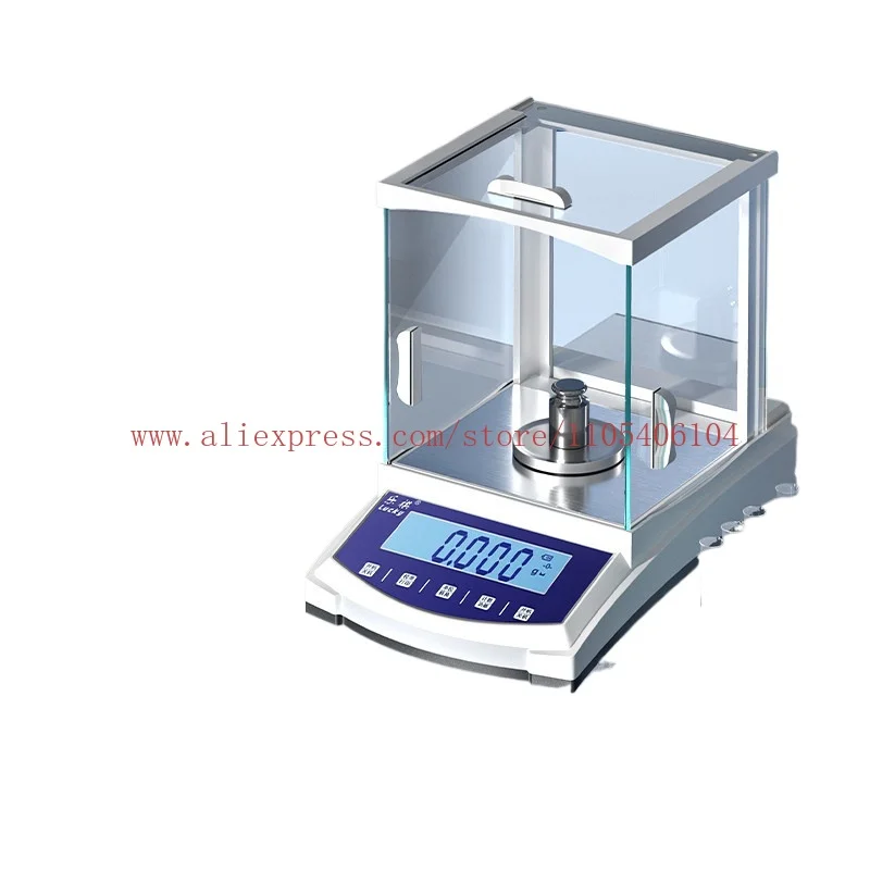 Gold electronic analytical balance one thousandth of a milligram scale recycling dedicated laboratory