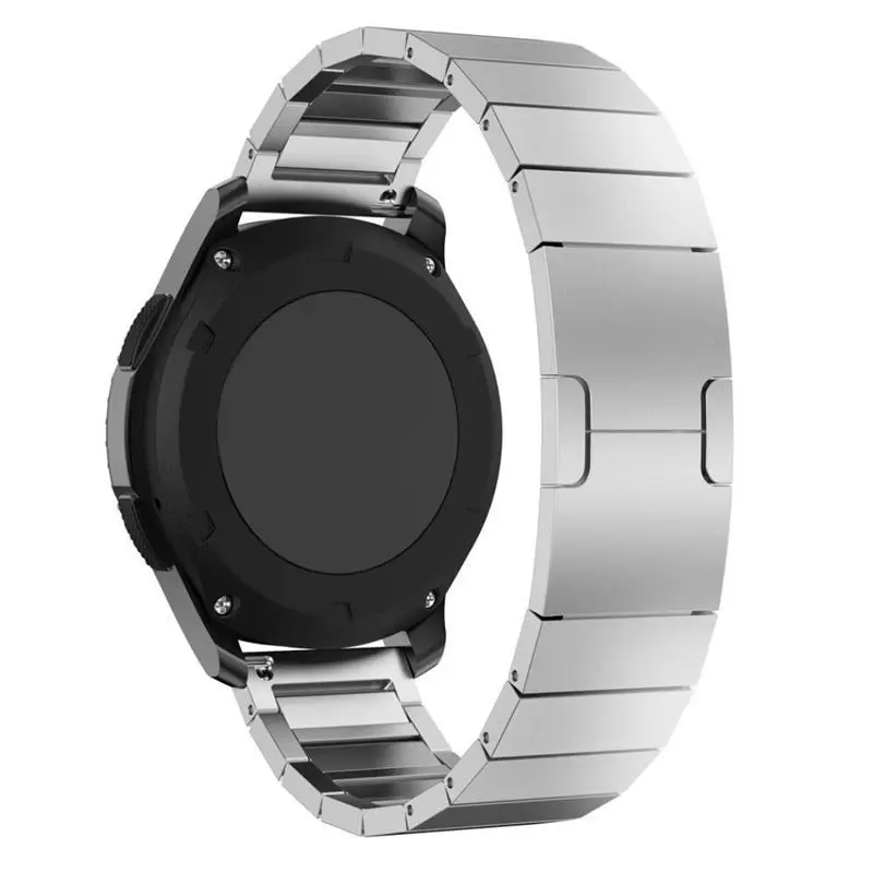Applicable for Samsung Galaxy Watch Smart Watch Strap 22mm One Bead Original Buckle Flat Head Stainless Steel Strap